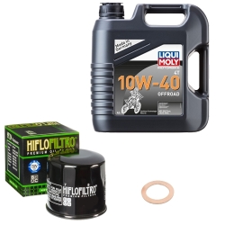 Wartungsset Ölwechsel, LIQUI MOLY Motorbike Öl 4Takt teilsytnth.