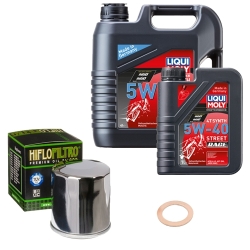 Wartungsset Ölwechsel, LIQUI MOLY Motorbike Öl 4Takt vollsytnth.