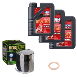 Wartungsset Ölwechsel, LIQUI MOLY Motorbike Öl 4Takt vollsytnth.