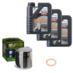 Wartungsset Ölwechsel, LIQUI MOLY Motorbike Öl 4Takt teilsytnth.