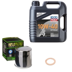 Wartungsset Ölwechsel, LIQUI MOLY Motorbike Öl 4Takt teilsytnth.