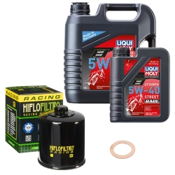 Wartungsset Ölwechsel, LIQUI MOLY Motorbike Öl 4Takt vollsytnth.