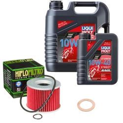 Wartungsset Ölwechsel, LIQUI MOLY Motorbike Öl 4Takt vollsytnth.