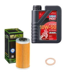Wartungsset Ölwechsel, LIQUI MOLY Motorbike Öl 4Takt vollsytnth.