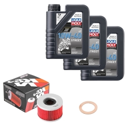 Wartungsset Ölwechsel, LIQUI MOLY Motorbike Öl 4Takt teilsytnth.