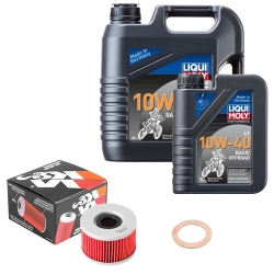 Wartungsset Ölwechsel, LIQUI MOLY Motorbike Öl 4Takt mineralisch
