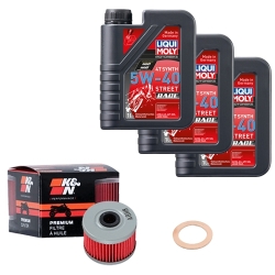 Wartungsset Ölwechsel, LIQUI MOLY Motorbike Öl 4Takt vollsytnth.