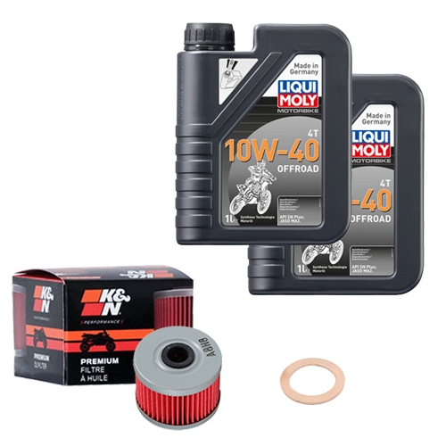 Wartungsset Ölwechsel, LIQUI MOLY Motorbike Öl 4Takt teilsytnth.