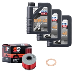 Wartungsset Ölwechsel, LIQUI MOLY Motorbike Öl 4Takt teilsytnth.