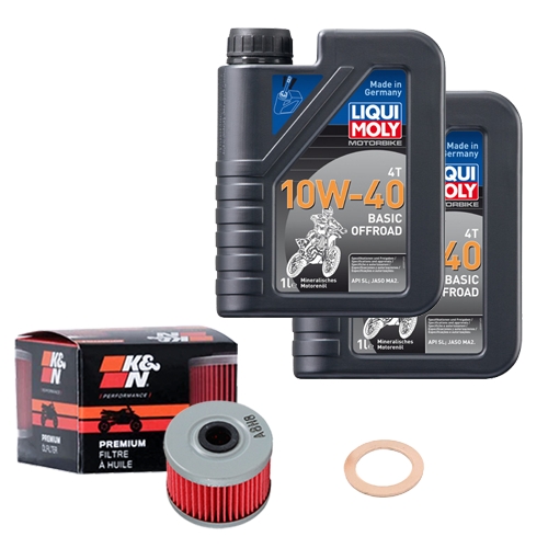 Wartungsset Ölwechsel, LIQUI MOLY Motorbike Öl 4Takt mineralisch