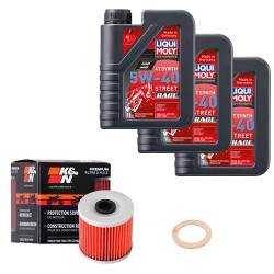Wartungsset Ölwechsel, LIQUI MOLY Motorbike Öl 4Takt vollsytnth.