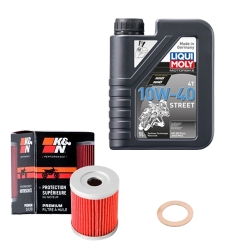 Wartungsset Ölwechsel, LIQUI MOLY Motorbike Öl 4Takt teilsytnth.