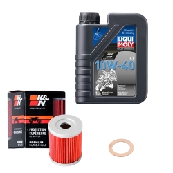 Wartungsset Ölwechsel, LIQUI MOLY Motorbike Öl 4Takt mineralisch