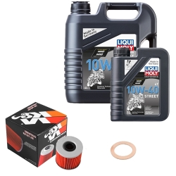 Wartungsset Ölwechsel, LIQUI MOLY Motorbike Öl 4Takt teilsytnth.