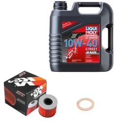 Wartungsset Ölwechsel, LIQUI MOLY Motorbike Öl 4Takt vollsytnth.