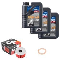 Wartungsset Ölwechsel, LIQUI MOLY Motorbike Öl 4Takt mineralisch