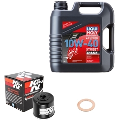 Wartungsset Ölwechsel, LIQUI MOLY Motorbike Öl 4Takt vollsytnth.