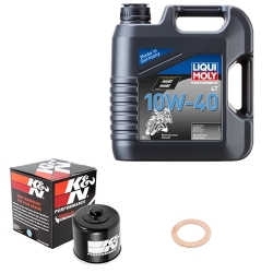 Wartungsset Ölwechsel, LIQUI MOLY Motorbike Öl 4Takt mineralisch