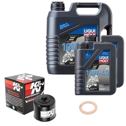 Wartungsset Ölwechsel, LIQUI MOLY Motorbike Öl 4Takt mineralisch