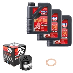 Wartungsset Ölwechsel, LIQUI MOLY Motorbike Öl 4Takt vollsytnth.