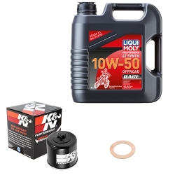 Wartungsset Ölwechsel, LIQUI MOLY Motorbike Öl 4Takt vollsytnth.