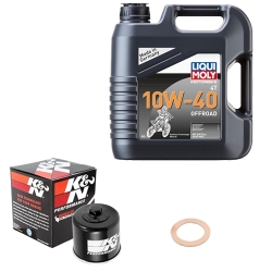 Wartungsset Ölwechsel, LIQUI MOLY Motorbike Öl 4Takt teilsytnth.