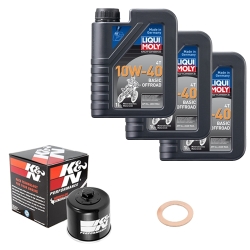 Wartungsset Ölwechsel, LIQUI MOLY Motorbike Öl 4Takt mineralisch