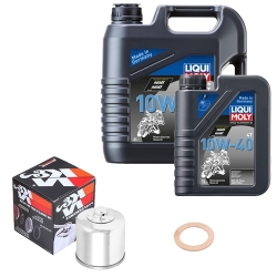 Wartungsset Ölwechsel, LIQUI MOLY Motorbike Öl 4Takt mineralisch