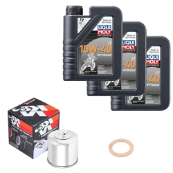 Wartungsset Ölwechsel, LIQUI MOLY Motorbike Öl 4Takt teilsytnth.