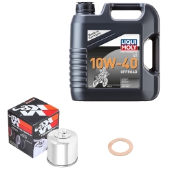 Wartungsset Ölwechsel, LIQUI MOLY Motorbike Öl 4Takt teilsytnth.