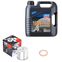Wartungsset Ölwechsel, LIQUI MOLY Motorbike Öl 4Takt mineralisch