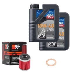 Wartungsset Ölwechsel, LIQUI MOLY Motorbike Öl 4Takt mineralisch