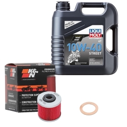 Wartungsset Ölwechsel, LIQUI MOLY Motorbike Öl 4Takt teilsytnth.