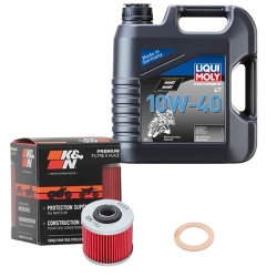 Wartungsset Ölwechsel, LIQUI MOLY Motorbike Öl 4Takt mineralisch