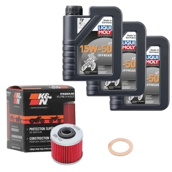 Wartungsset Ölwechsel, LIQUI MOLY Motorbike Öl 4Takt teilsytnth.