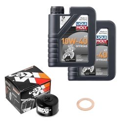 Wartungsset Ölwechsel, LIQUI MOLY Motorbike Öl 4Takt teilsytnth.