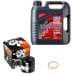 Wartungsset Ölwechsel, LIQUI MOLY Motorbike Öl 4Takt vollsytnth.