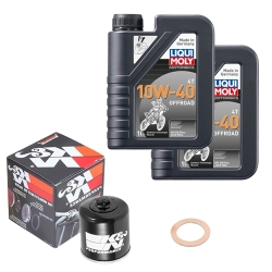Wartungsset Ölwechsel, LIQUI MOLY Motorbike Öl 4Takt teilsytnth.