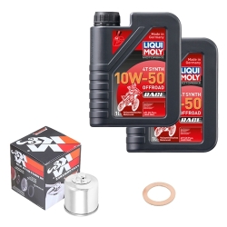Wartungsset Ölwechsel, LIQUI MOLY Motorbike Öl 4Takt vollsytnth.