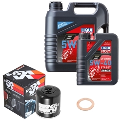 Wartungsset Ölwechsel, LIQUI MOLY Motorbike Öl 4Takt vollsytnth.