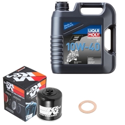 Wartungsset Ölwechsel, LIQUI MOLY Motorbike Öl 4Takt mineralisch