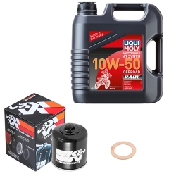 Wartungsset Ölwechsel, LIQUI MOLY Motorbike Öl 4Takt vollsytnth.