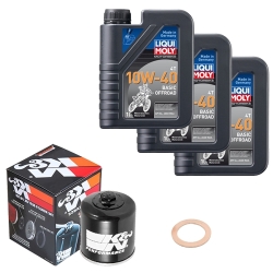Wartungsset Ölwechsel, LIQUI MOLY Motorbike Öl 4Takt mineralisch