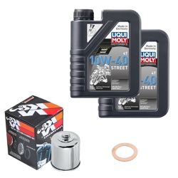 Wartungsset Ölwechsel, LIQUI MOLY Motorbike Öl 4Takt teilsytnth.