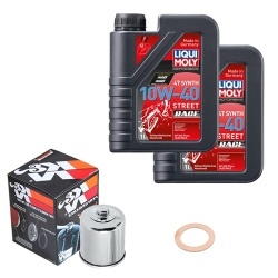 Wartungsset Ölwechsel, LIQUI MOLY Motorbike Öl 4Takt vollsytnth.