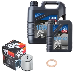 Wartungsset Ölwechsel, LIQUI MOLY Motorbike Öl 4Takt mineralisch