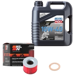 Wartungsset Ölwechsel, LIQUI MOLY Motorbike Öl 4Takt teilsytnth.