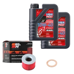 Wartungsset Ölwechsel, LIQUI MOLY Motorbike Öl 4Takt vollsytnth.