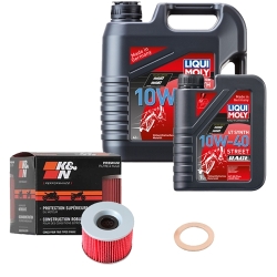 Wartungsset Ölwechsel, LIQUI MOLY Motorbike Öl 4Takt vollsytnth.