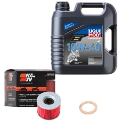 Wartungsset Ölwechsel, LIQUI MOLY Motorbike Öl 4Takt mineralisch